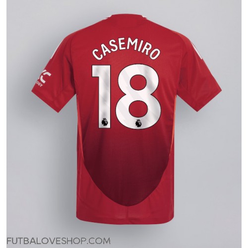 Dres Manchester United Casemiro #18 Domáci 2024-25 Krátky Rukáv